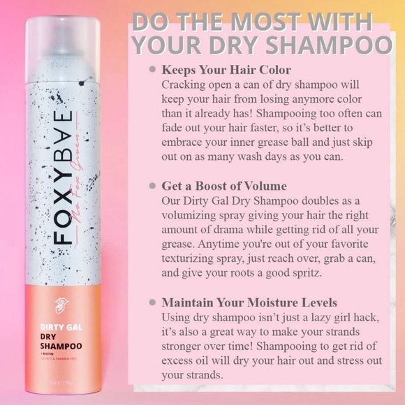 FOXYBAE Dirty Gal Dry Shampoo + Biotin, 2 Oz. - Picture 4 of 13